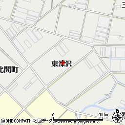 愛知県田原市江比間町東深沢周辺の地図