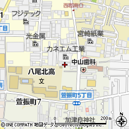 大阪府八尾市泉町1丁目99周辺の地図
