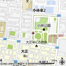 小林公園トイレ周辺の地図