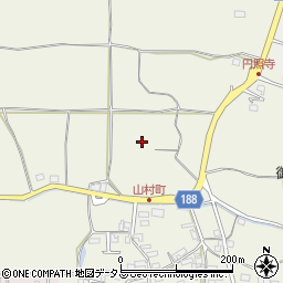 奈良県奈良市山村町周辺の地図