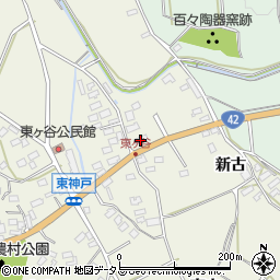 愛知県田原市東神戸町杉林周辺の地図