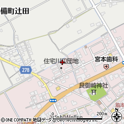 岡山県倉敷市真備町川辺57周辺の地図