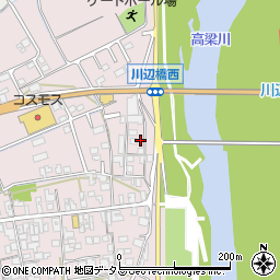 岡山県倉敷市真備町川辺381周辺の地図