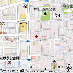 岡山県岡山市北区今4丁目14-15周辺の地図