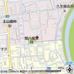 岡山県岡山市北区久米96周辺の地図