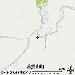 奈良県奈良市菩提山町周辺の地図