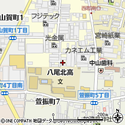 大阪府八尾市泉町1丁目119周辺の地図