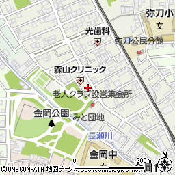 大阪府東大阪市源氏ケ丘17周辺の地図