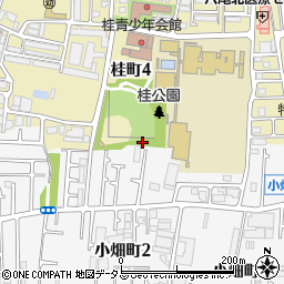 桂公園トイレ周辺の地図