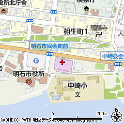 明石市立市民会館　中ホール周辺の地図