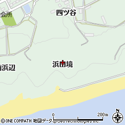 愛知県田原市六連町浜田境周辺の地図