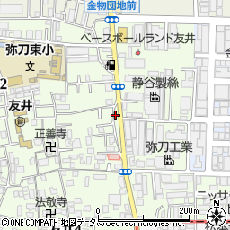 稲岡廣東料理店周辺の地図