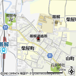 奈良市南部公民館周辺の地図