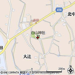 愛知県田原市西神戸町大辻140-2周辺の地図