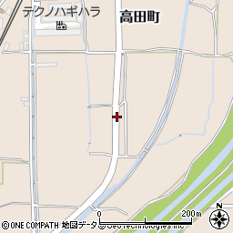 奈良県大和郡山市高田町周辺の地図