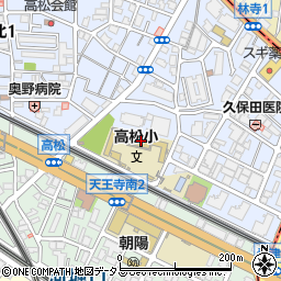 大阪市立高松小学校周辺の地図
