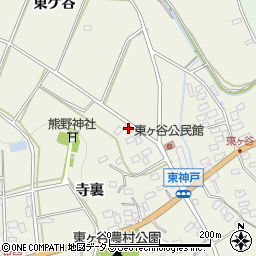 愛知県田原市東神戸町仙路山周辺の地図