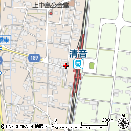 岡山県総社市清音上中島176-8周辺の地図