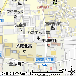 大阪府八尾市泉町1丁目93周辺の地図