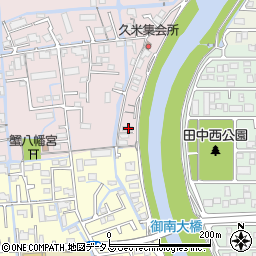 岡山県岡山市北区久米433周辺の地図