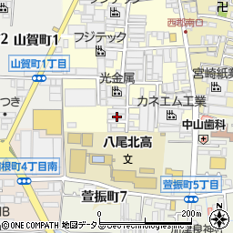大阪府八尾市泉町1丁目121周辺の地図