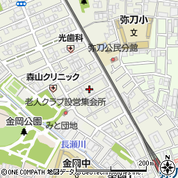 大阪府東大阪市源氏ケ丘19周辺の地図