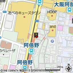 松屋阿倍野店周辺の地図