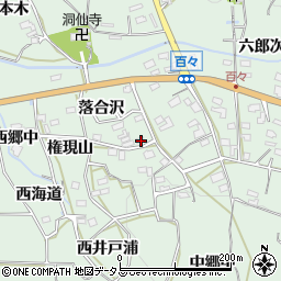 愛知県田原市六連町落合沢95周辺の地図