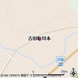 広島県安芸高田市吉田町川本周辺の地図