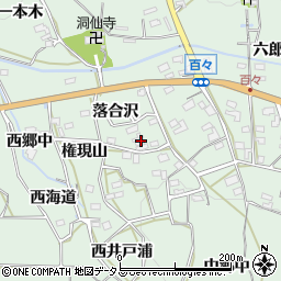 愛知県田原市六連町落合沢92周辺の地図