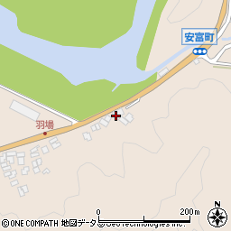 島根県益田市安富町1333周辺の地図