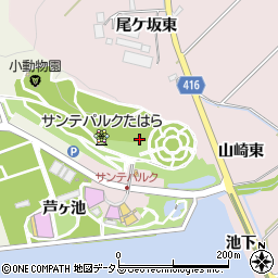 愛知県田原市野田町（西山崎）周辺の地図