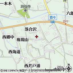 愛知県田原市六連町落合沢91周辺の地図