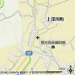 奈良県奈良市上深川町190周辺の地図