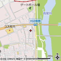 岡山県倉敷市真備町川辺324周辺の地図