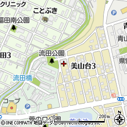兵庫県神戸市垂水区美山台3丁目周辺の地図