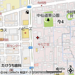 岡山県岡山市北区今4丁目14周辺の地図