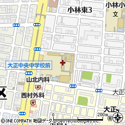 大阪市立大正中央中学校周辺の地図