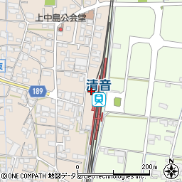 岡山県総社市清音上中島184-10周辺の地図