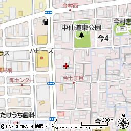 岡山県岡山市北区今4丁目14-7周辺の地図