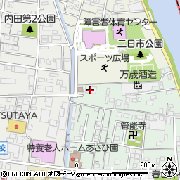 岡輝公民館周辺の地図
