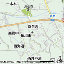 愛知県田原市六連町権現山周辺の地図