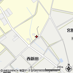 愛知県田原市神戸町植松周辺の地図