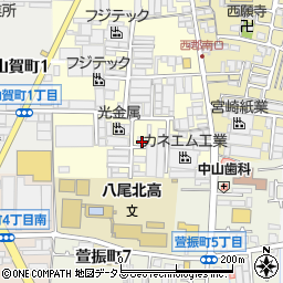 大阪府八尾市泉町1丁目117周辺の地図