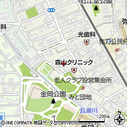 大阪府東大阪市源氏ケ丘16周辺の地図