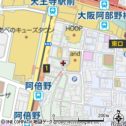 大阪府大阪市阿倍野区阿倍野筋2丁目1-15周辺の地図