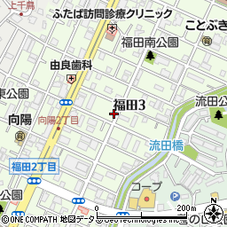 兵庫県神戸市垂水区福田周辺の地図