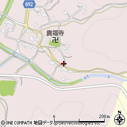 三重県名張市上小波田822周辺の地図