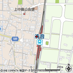 岡山県総社市清音上中島184-14周辺の地図