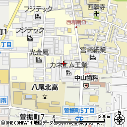 大阪府八尾市泉町1丁目108周辺の地図